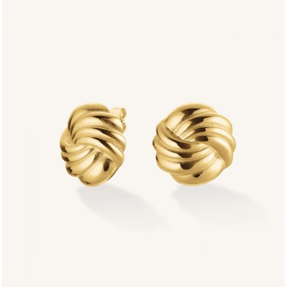 Σκουλαρίκια Rosefield Spiral Studs Gold JESSG-J1026