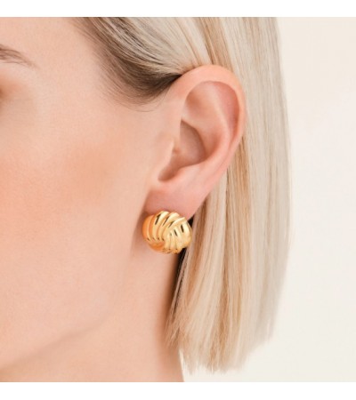 Σκουλαρίκια Rosefield Spiral Studs Gold JESSG-J1026