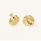 Σκουλαρίκια Rosefield Spiral Studs Gold JESSG-J1026