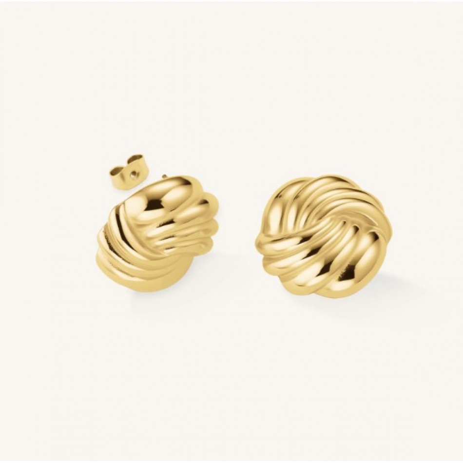 Σκουλαρίκια Rosefield Spiral Studs Gold JESSG-J1026
