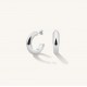 Σκουλαρίκια Rosefield Daily Solid Hoops Silver JEDSS-J804