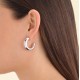 Σκουλαρίκια Rosefield Daily Solid Hoops Silver JEDSS-J804