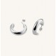 Σκουλαρίκια Rosefield Daily Solid Hoops Silver JEDSS-J804