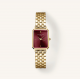 Rosefield Octagon XS Burgundy Με Χρυσό Μεταλλικό Μπρασελέ OBGSG-083