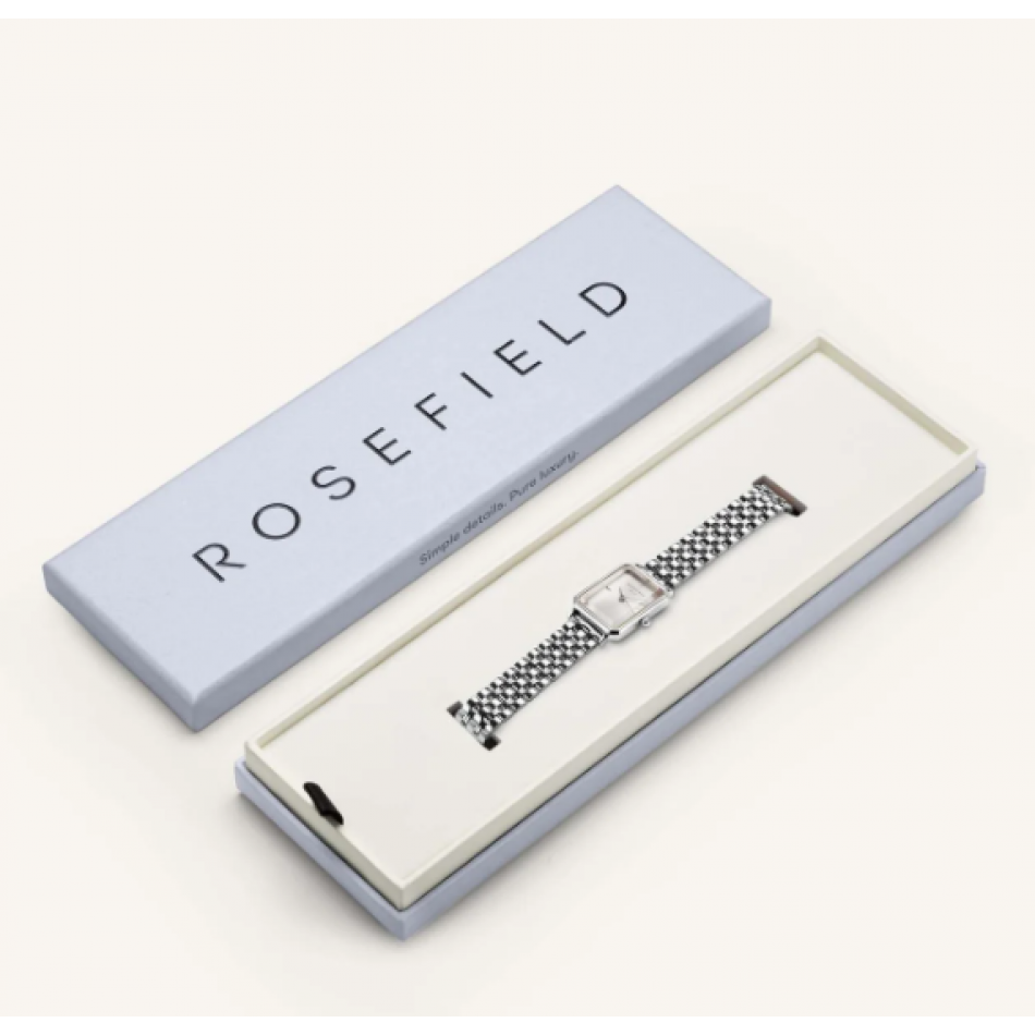 Rosefield Octagon XS Ασημί Με Μεταλλικό Μπρασελέ OWGSS-O63