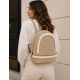 SORENA VALENTINA SUEDE BEIZE BACKPACK