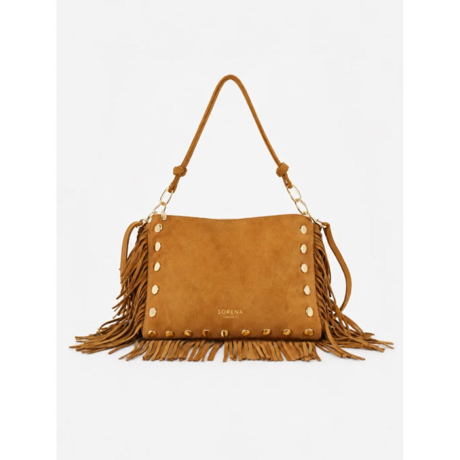 SORENA SIMONA SUEDE TABA CROSSBODY BAG