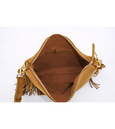 SORENA SIMONA SUEDE TABA CROSSBODY BAG