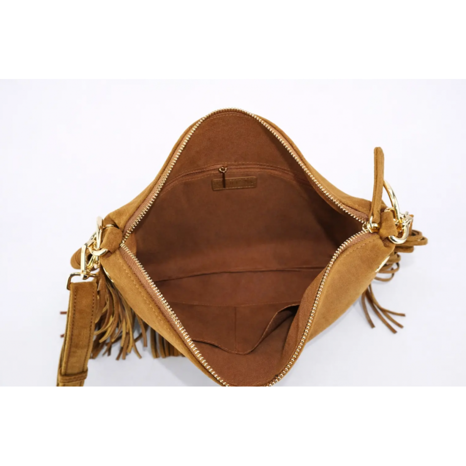 SORENA SIMONA SUEDE TABA CROSSBODY BAG