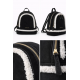 SORENA VALENTINA SUEDE BLACK BACKPACK