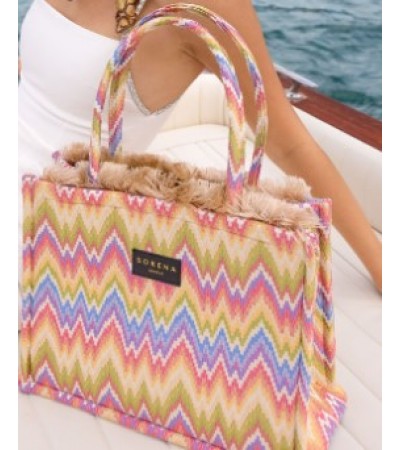 Sorena Cecilia Γυναικεία Χειροποίητη Τσάντα Tote Bag