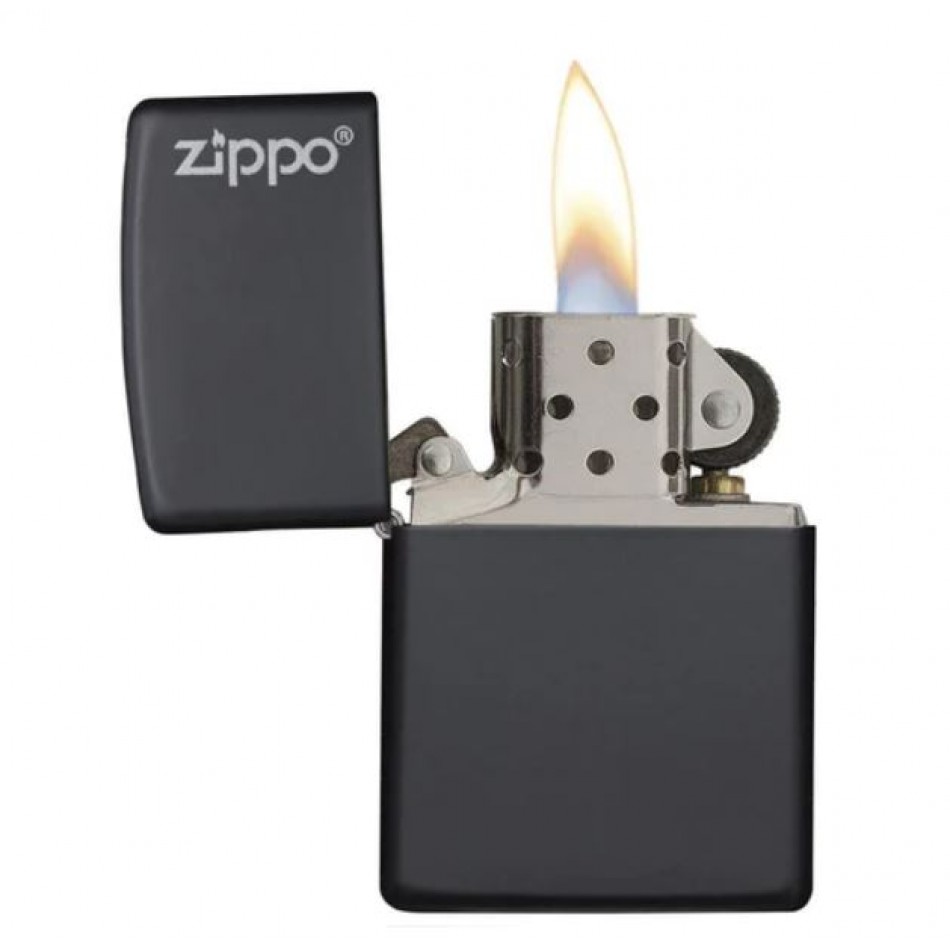 Αναπτήρας Ζippo Classic Black Matte with Zippo Logo
