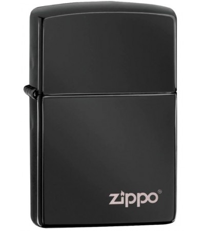 Αναπτήρας Classic High Polish Black Zippo Logo
